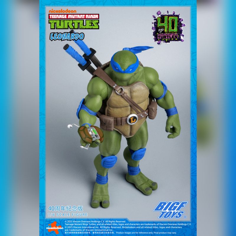 BIGFTOYS TMNT Leonardo 40th Anniversary Edition