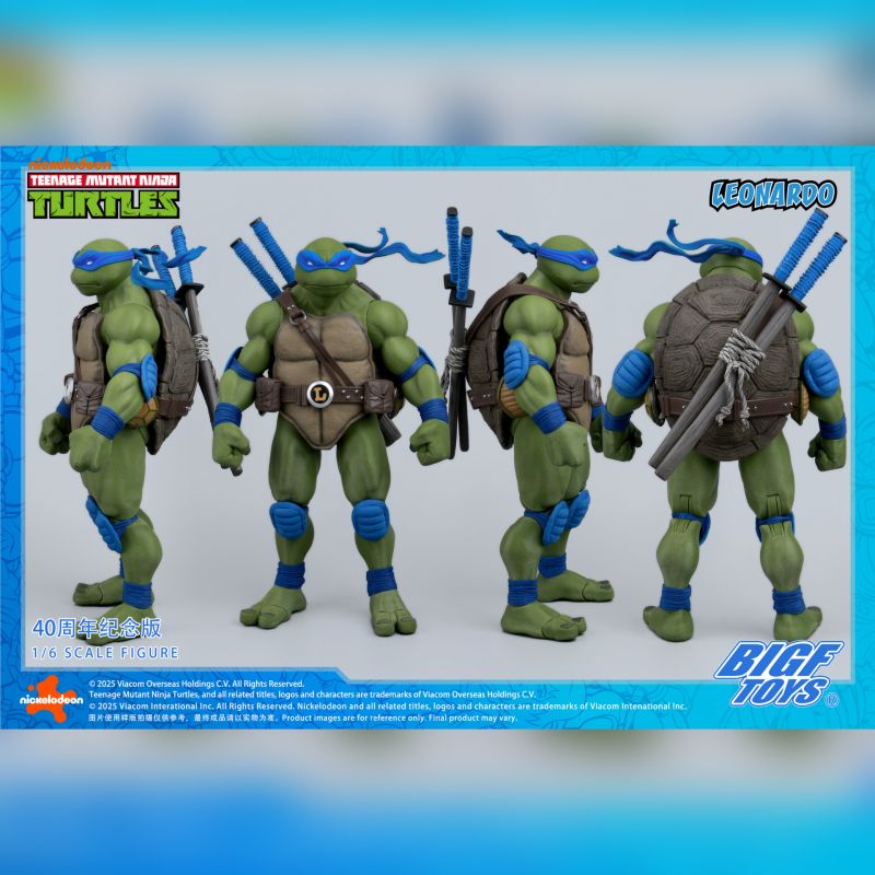 BIGFTOYS TMNT Leonardo 40th Anniversary Edition
