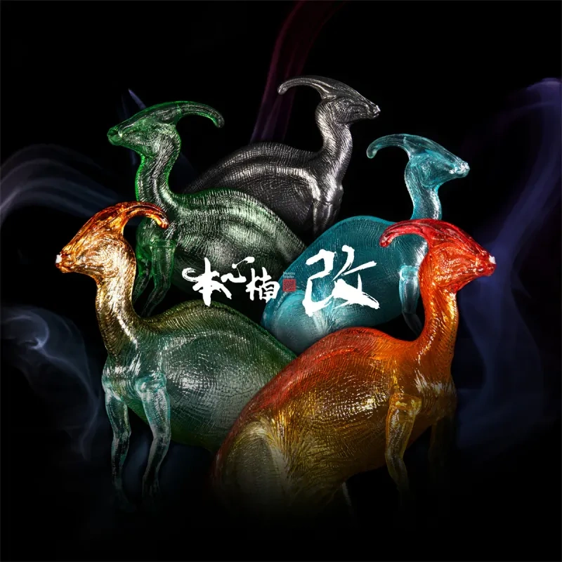 [Pre-sale] Nanmu Studio Parasaurolophus Nutcracker Soldier Statue Macaron Mystery Box