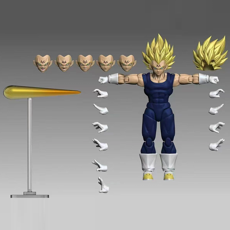  Black Hole Toys Dragon Ball Majin Vegeta Super Saiyan Blue Shirt Standard version