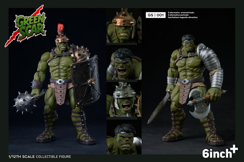 6inchplus Greenscar Hulk Action Figure