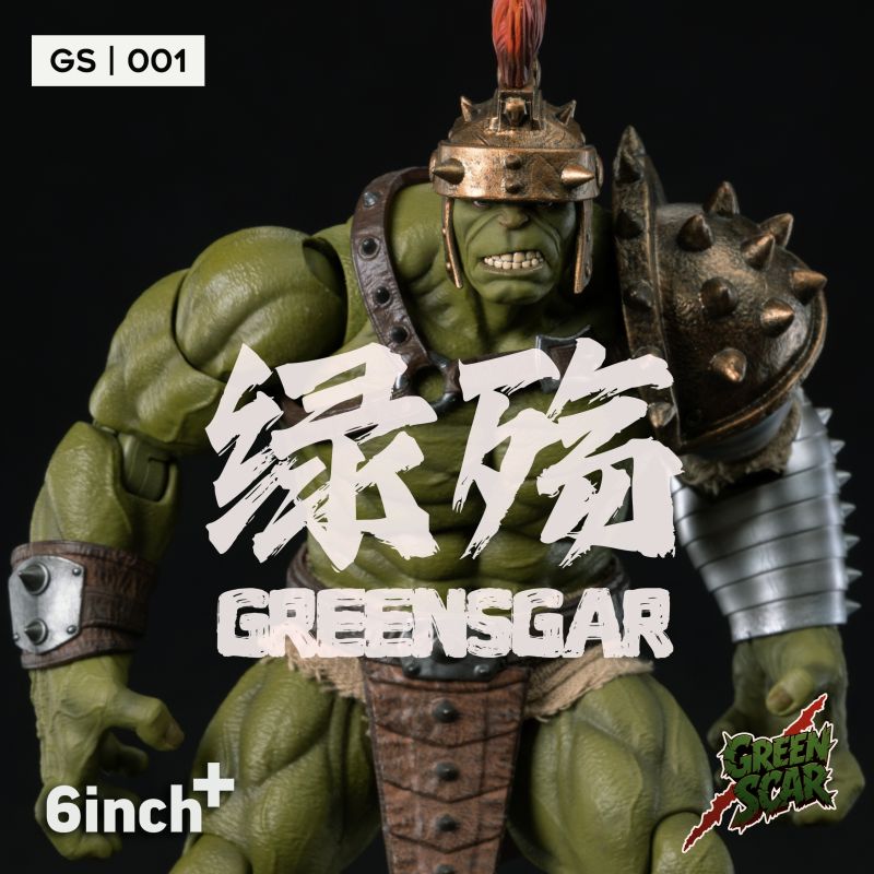 6inchplus Greenscar Hulk Action Figure