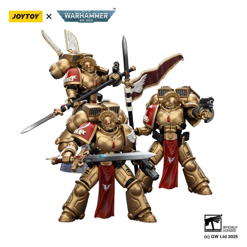[Pre-sale] JOYTOY Warhammer 40K Blood Angels Sanguinary Guard 3 with Angelus Boltgun and Encarmine Spear
