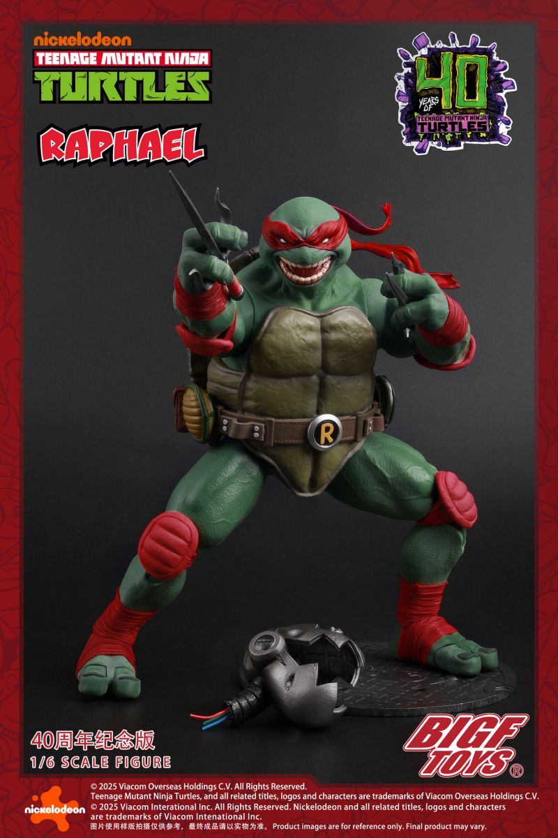 BIGFTOYS TNMT Raphael 40th Anniversary Edition