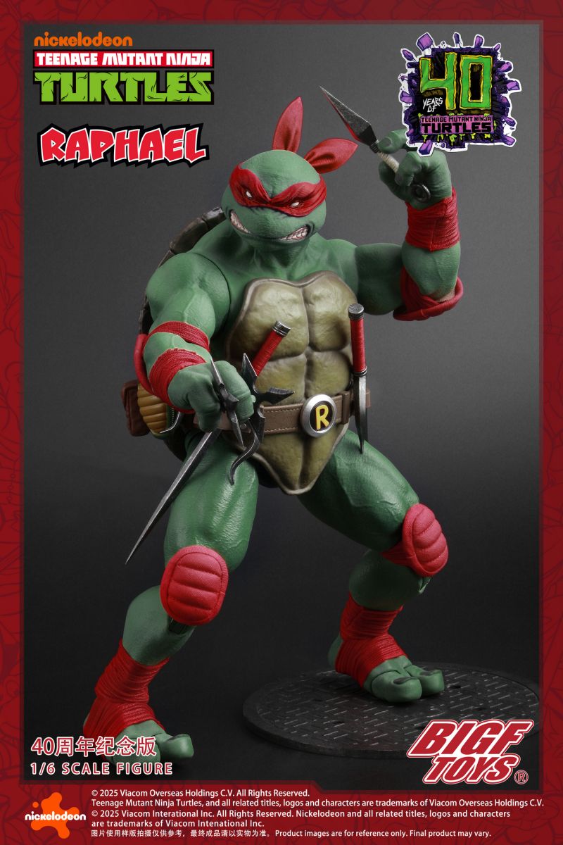 BIGFTOYS TNMT Raphael 40th Anniversary Edition