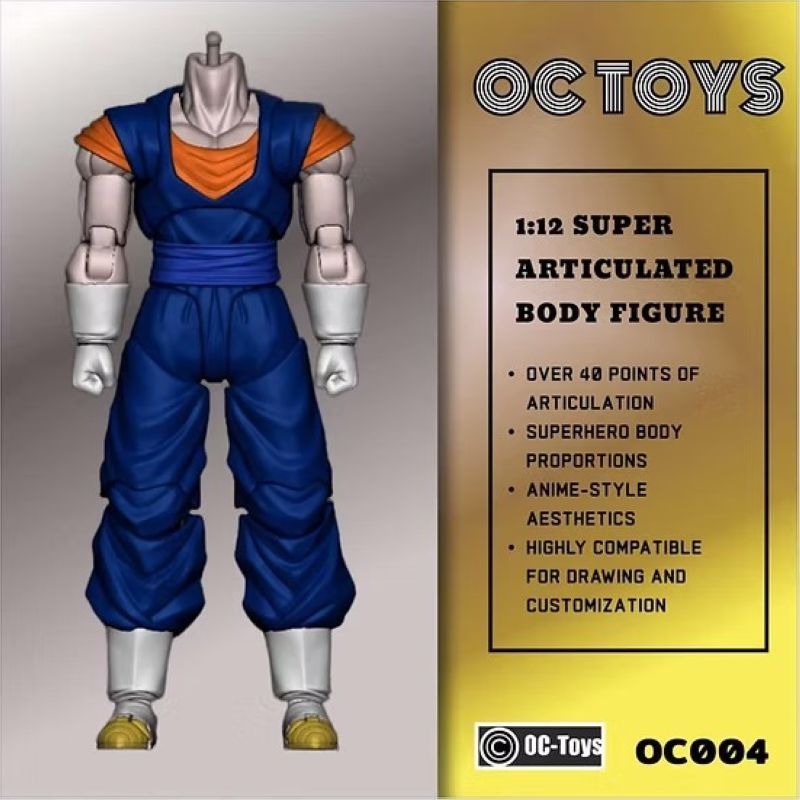 [In stock] OCToys SHF Vegito 3.0 black hair Vegetto Bejitto