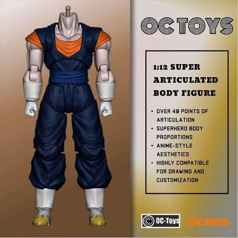 [In stock] OCToys SHF Vegito 3.0 Yellow hair Vegetto Bejitto