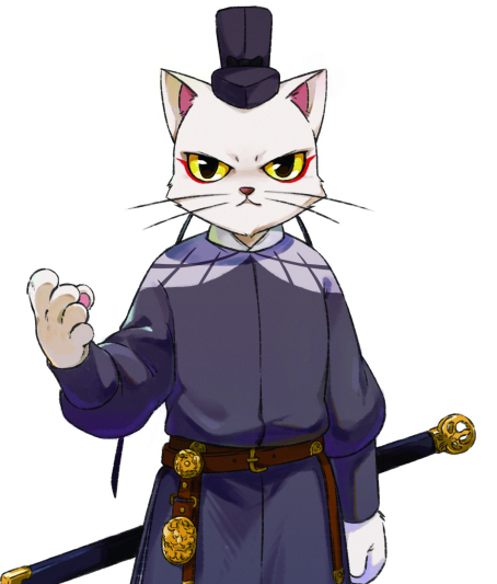 The image of li bing cat in anime.