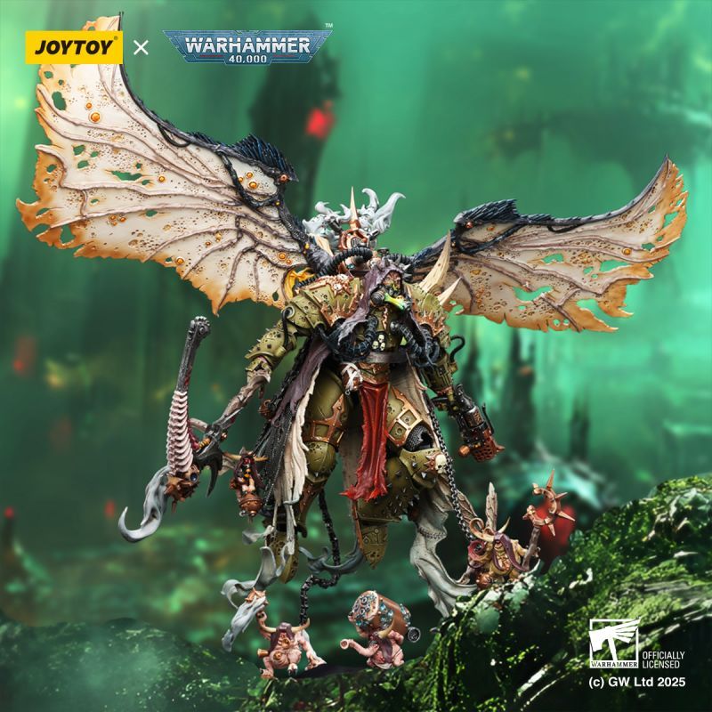 [Pre-sale] JOYTOY Warhammer 40K Mortarion， Daemon Primarch of Nurgle with Ancient weapons‘The Lantern' and ‘Silence'