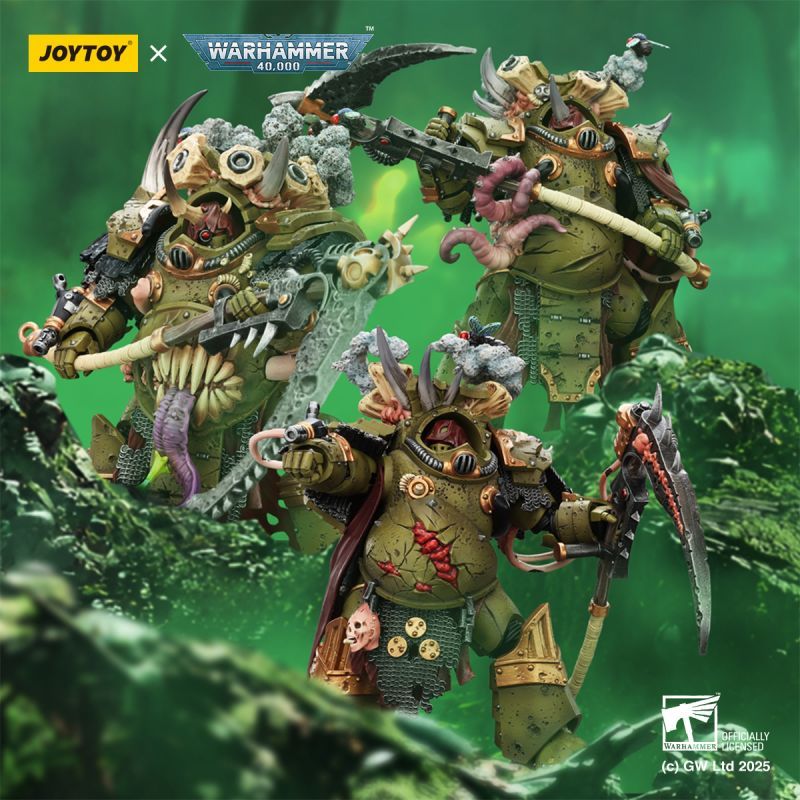 [Pre-sale] JOYTOY Warhammer 40K Death Guard Deathshroud Terminator 1 with Manreaper and Plaguespurter Gauntlet