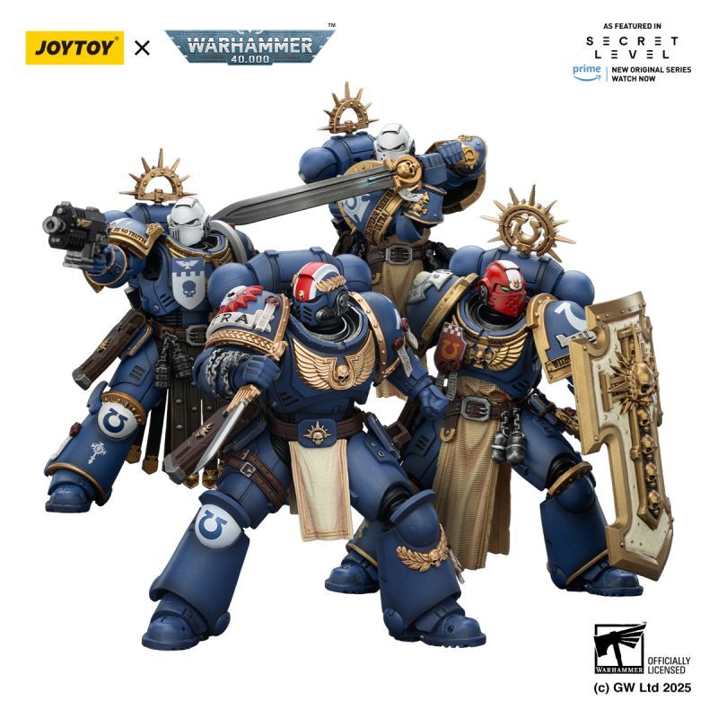 [Pre-sale] JOYTOY Warhammer 40K Ultramarines Torvald with Power Sword, Stormshield and Bolt Pistol