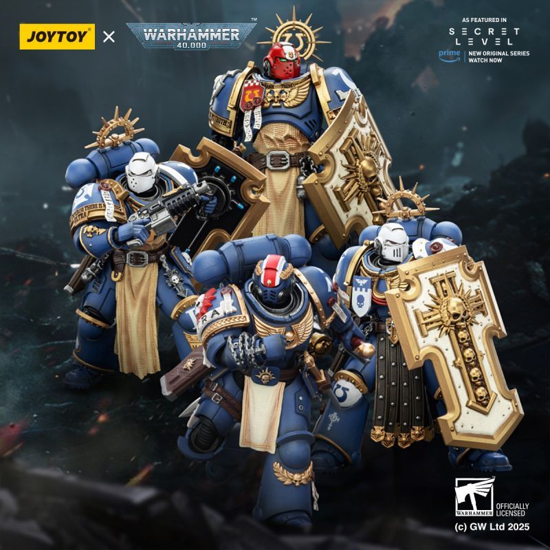 [Pre-sale] JOYTOY Warhammer 40K Ultramarines Torvald with Power Sword, Stormshield and Bolt Pistol