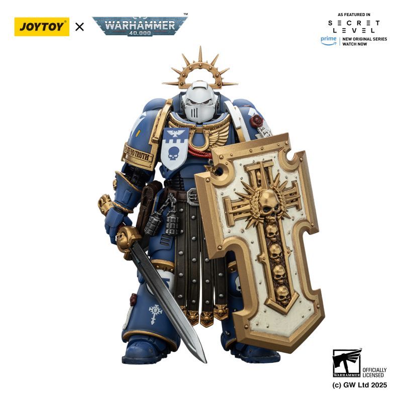 [Pre-sale] JOYTOY Warhammer 40K Ultramarines Torvald with Power Sword, Stormshield and Bolt Pistol