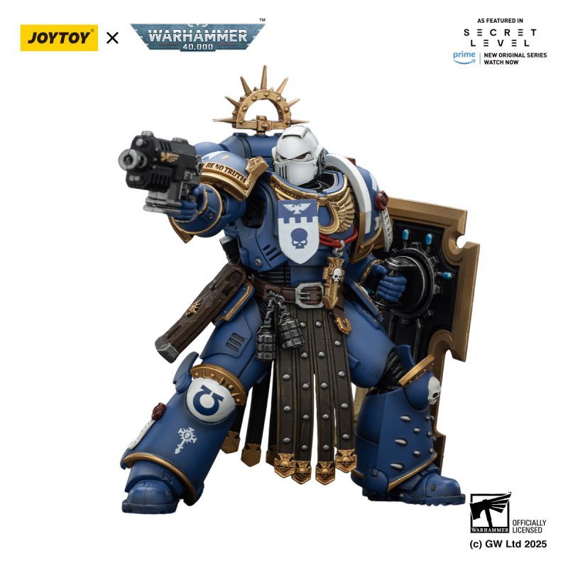 [Pre-sale] JOYTOY Warhammer 40K Ultramarines Torvald with Power Sword, Stormshield and Bolt Pistol