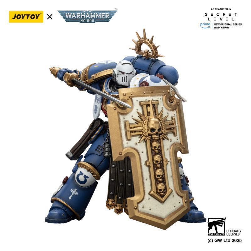 [Pre-sale] JOYTOY Warhammer 40K Ultramarines Torvald with Power Sword, Stormshield and Bolt Pistol