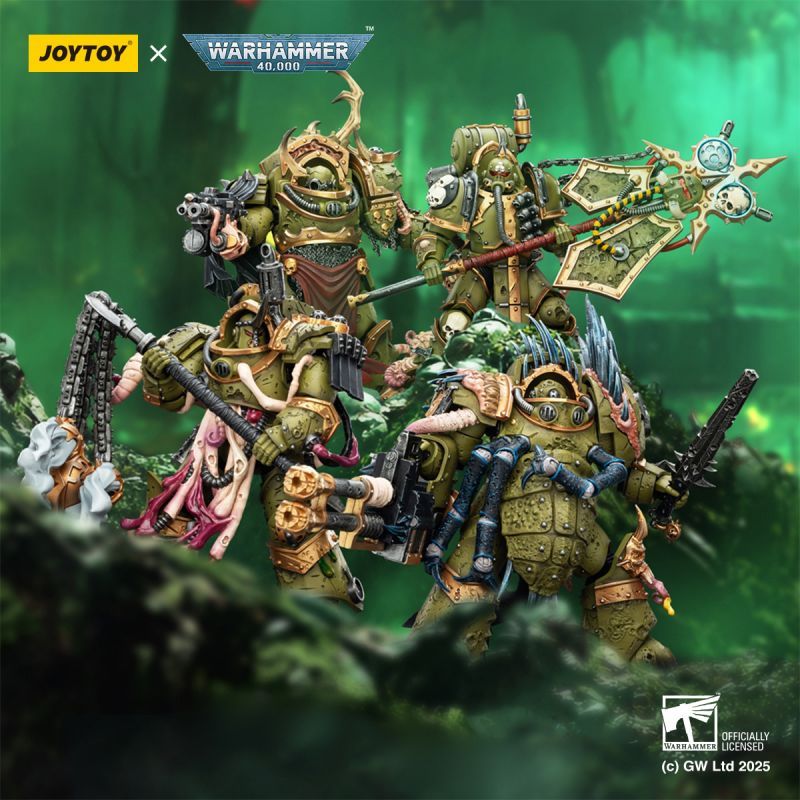 [Pre-sale] JOYTOY Warhammer 40K Death Guard Blightlord Terminator 1 with Reaper Autocannon and Bubotic Blades