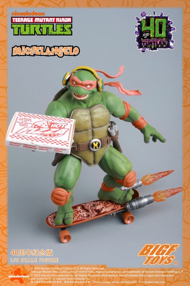 [Pre-sale] BIGFTOYS TNMT Michelangelo 40th Anniversary Edition