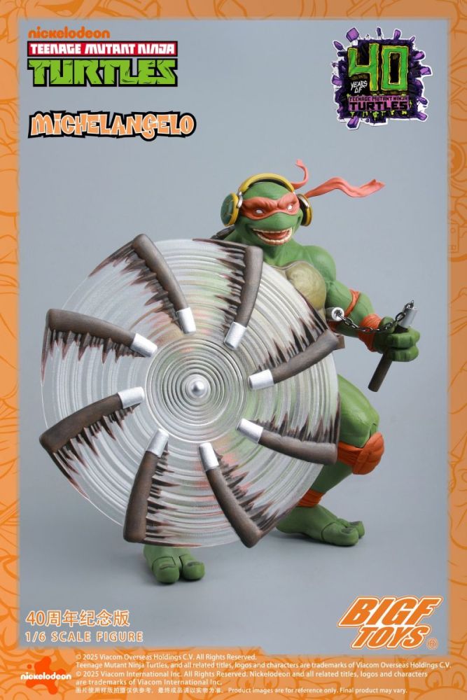 [Pre-sale] BIGFTOYS TNMT Michelangelo 40th Anniversary Edition
