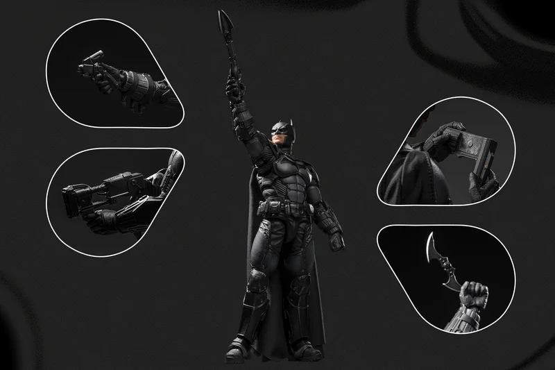 INART Batman: Arkham Origins Batman Comes with signature accessories