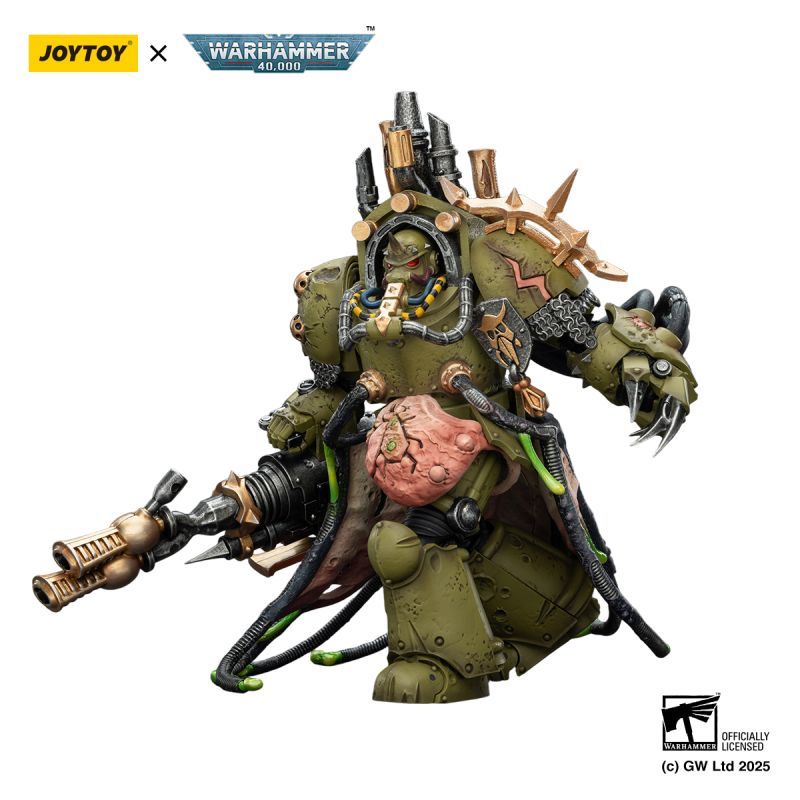 [Pre-sale] JOYTOY Warhammer 40K Death Guard Lord of Virulence with Power Fist and Twin Plague Spewer