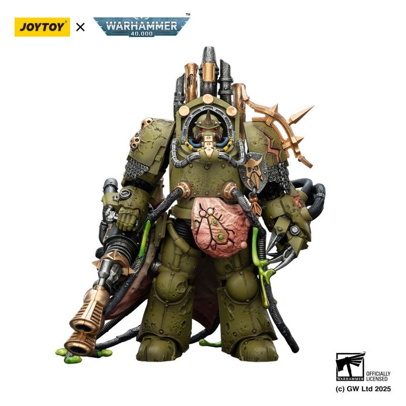 [Pre-sale] JOYTOY Warhammer 40K Death Guard Lord of Virulence with Power Fist and Twin Plague Spewer