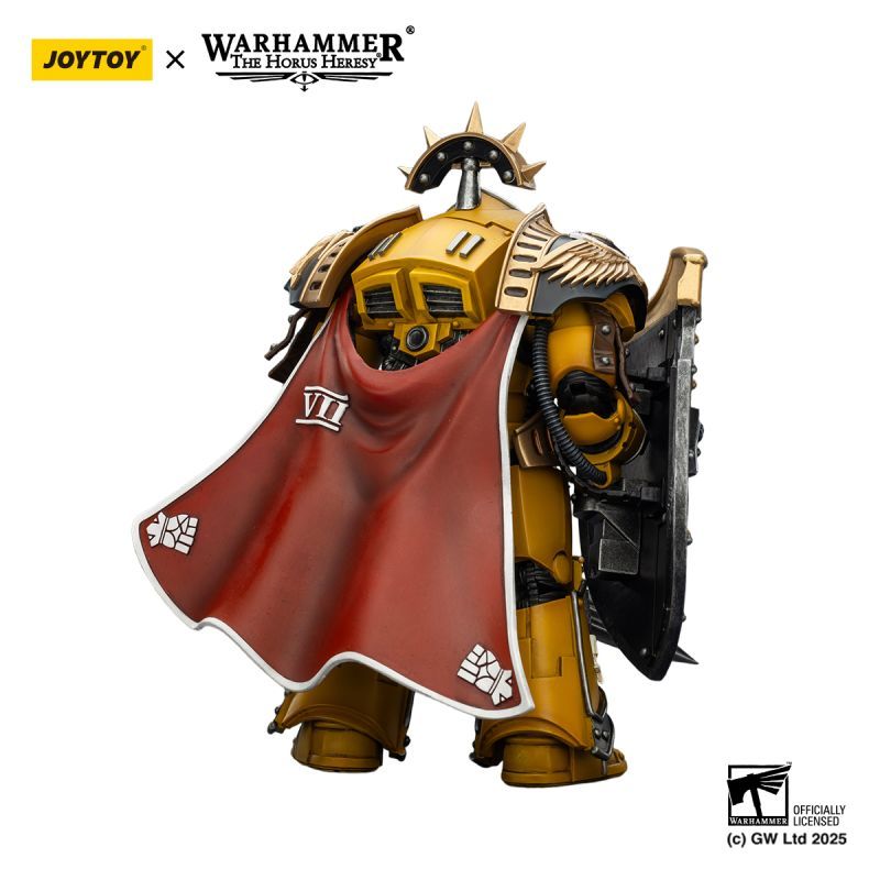 [Pre-sale] JOYTOY Warhammer The Horus Heresy Imperial Fists Legion Praetor in Tartaros Terminator Armour with Power Sword and Vigil Storm Shield