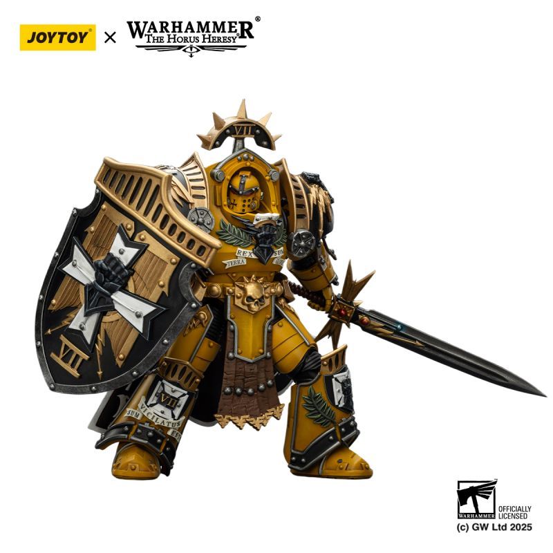[Pre-sale] JOYTOY Warhammer The Horus Heresy Imperial Fists Legion Praetor in Tartaros Terminator Armour with Power Sword and Vigil Storm Shield