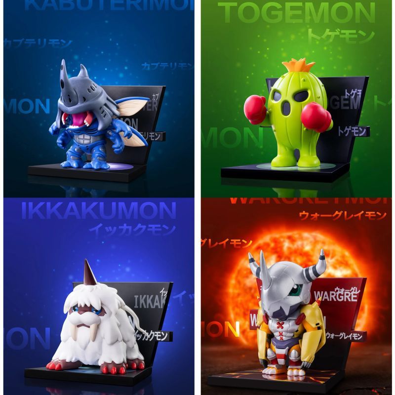 [In stock] POP MART Digimon Adventure Fridge Magnet Series Figures Complete Set