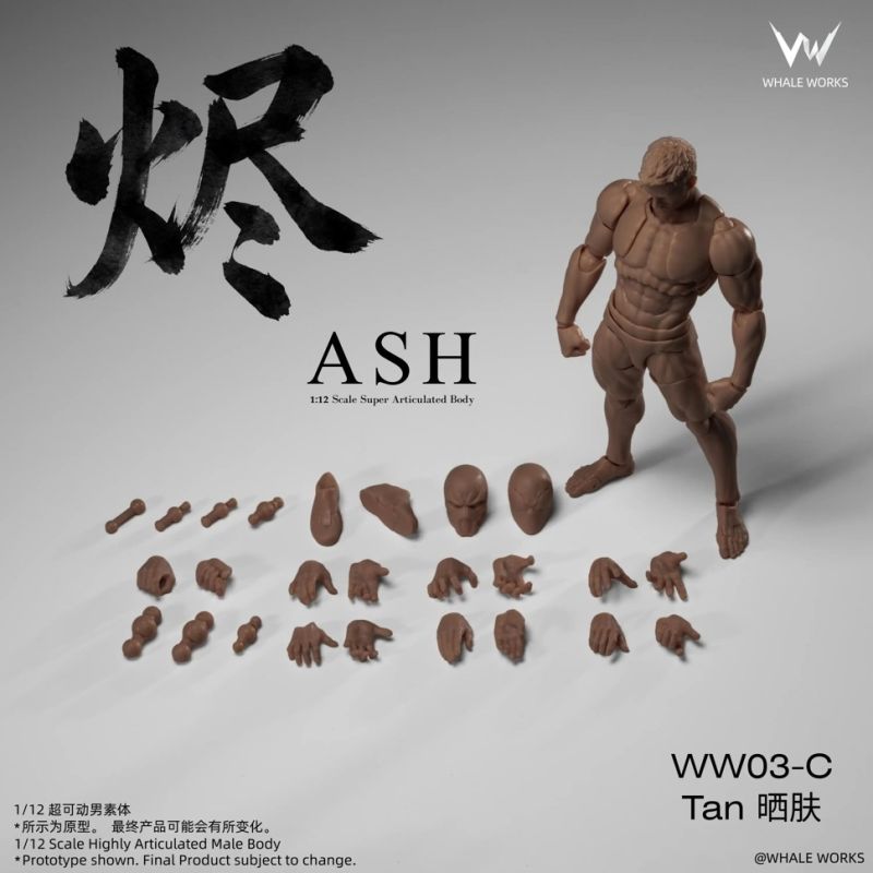  WHALE WORKS Super-Poseable Male Body-tan version