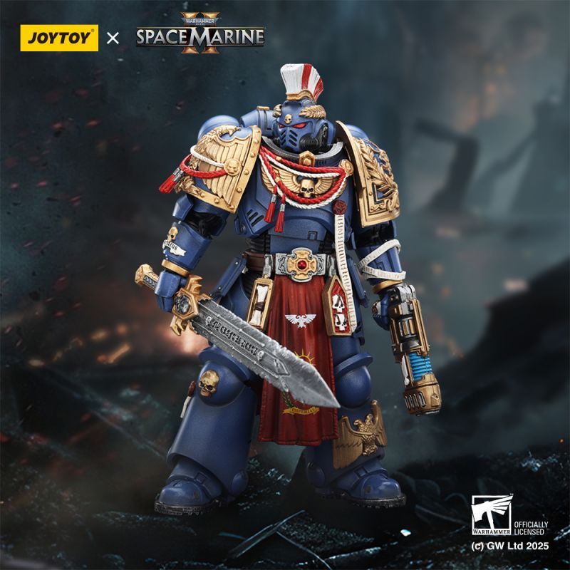 [In stock] JOYTOY Warhammer 40K Ultramarines Relic Primus Armour with Plasma Pistol and Combat Blade