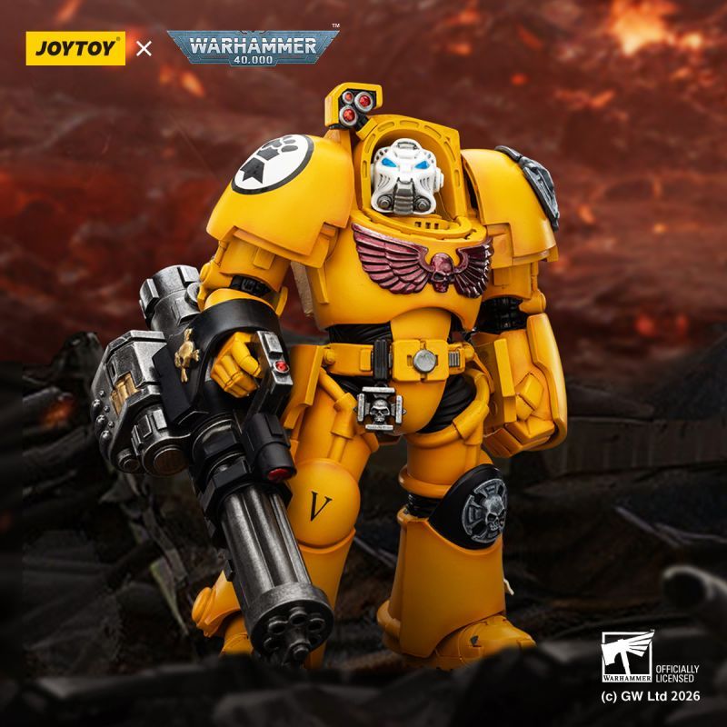[Pre-sale] JOYTOY Warhammer 40K Imperial Fists Terminator 3 with Power Fist and Assault Cannon