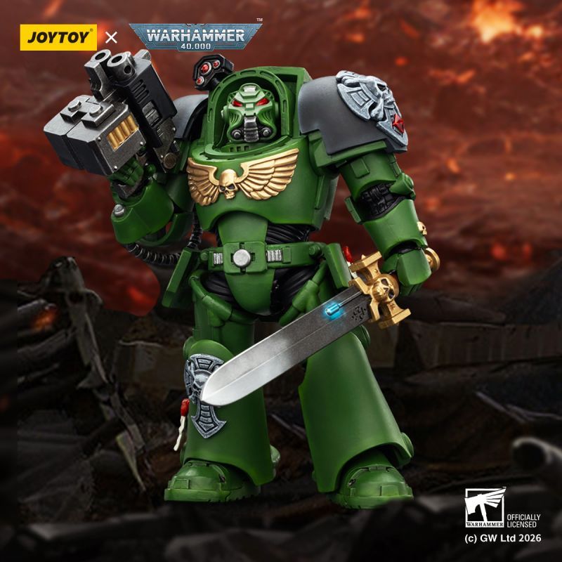 [Pre-sale] JOYTOY Warhammer 40K Salamanders Terminator 1 with Power Sword and Storm Bolter
