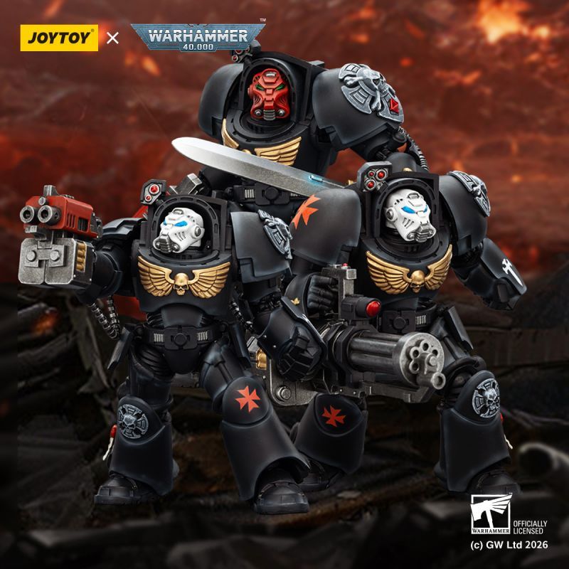 [Pre-sale] JOYTOY Warhammer 40K Black Templars Terminator 1 with Power Sword and Storm Bolter