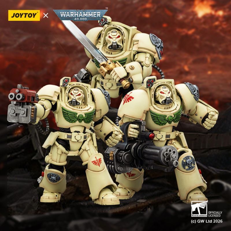 [Pre-sale] JOYTOY Warhammer 40K Dark Angels Deathwing Terminator 2 with Power Fist and Storm Bolter