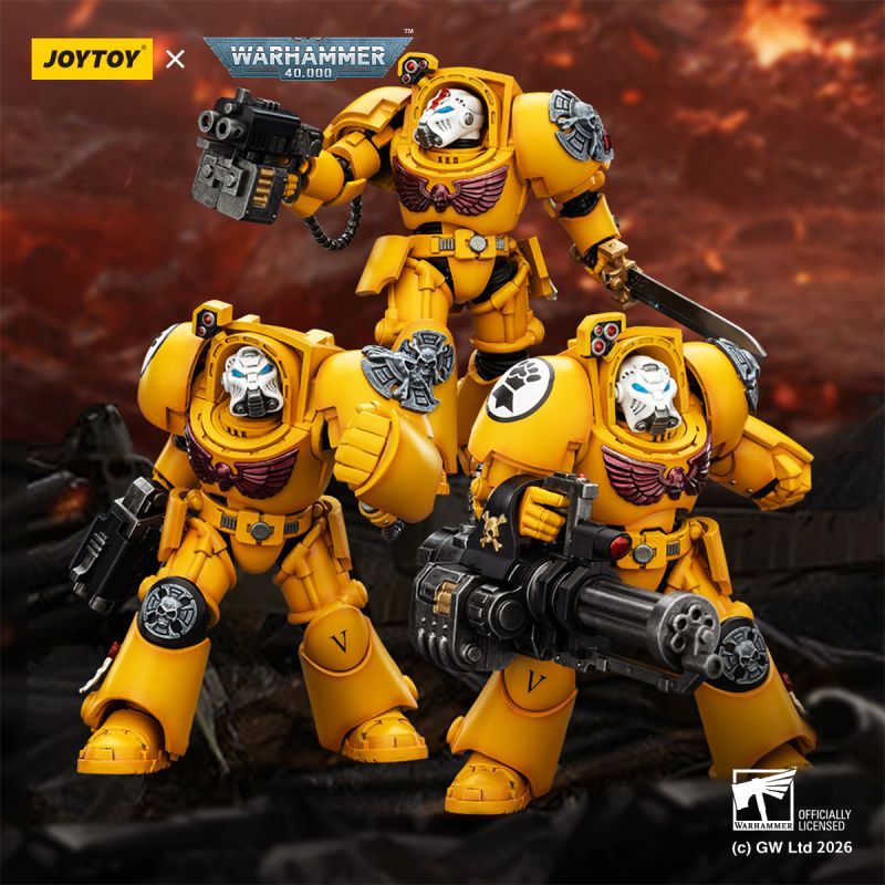 [Pre-sale] JOYTOY Warhammer 40K Imperial Fists Terminator 3 with Power Fist and Assault Cannon