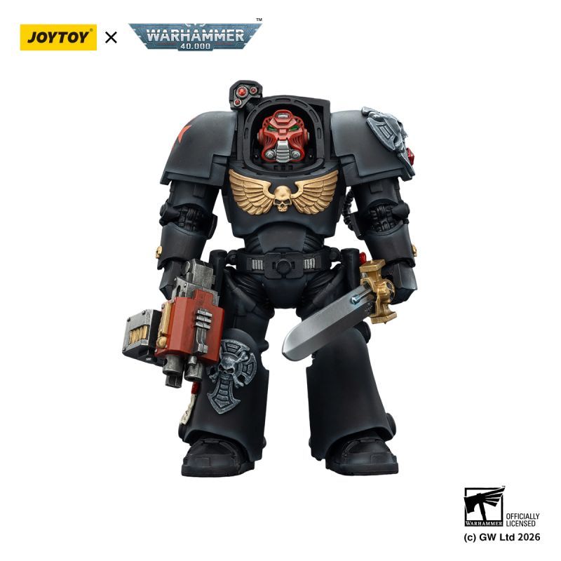 [Pre-sale] JOYTOY Warhammer 40K Black Templars Terminator 1 with Power Sword and Storm Bolter