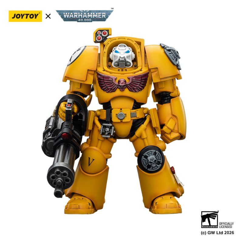 [Pre-sale] JOYTOY Warhammer 40K Imperial Fists Terminator 3 with Power Fist and Assault Cannon