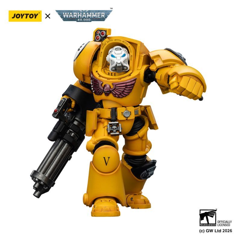 [Pre-sale] JOYTOY Warhammer 40K Imperial Fists Terminator 3 with Power Fist and Assault Cannon