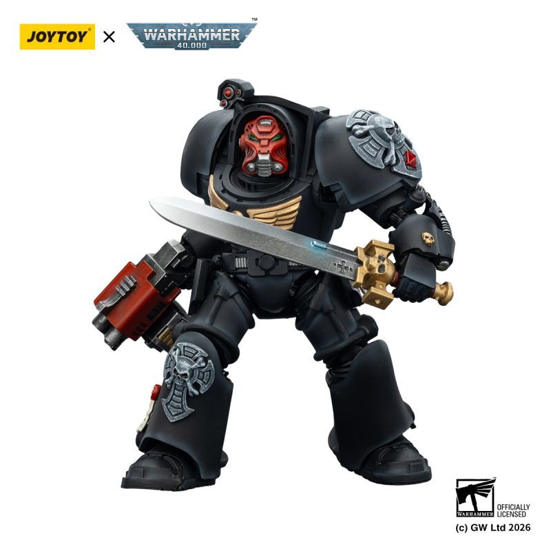 [Pre-sale] JOYTOY Warhammer 40K Black Templars Terminator 1 with Power Sword and Storm Bolter