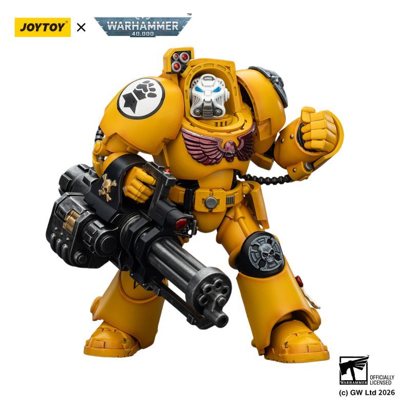 [Pre-sale] JOYTOY Warhammer 40K Imperial Fists Terminator 3 with Power Fist and Assault Cannon