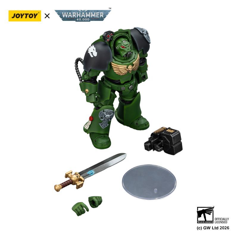 [Pre-sale] JOYTOY Warhammer 40K Salamanders Terminator 1 with Power Sword and Storm Bolter