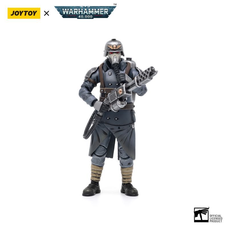 [Pre-sale] JOYTOY Warhammer 40K Astra Militarum Death Korps of Krieg Veteran Squad Guardsman with Flamer