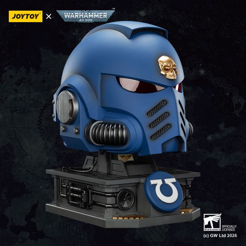 [Pre-sale] JOYTOY Warhammer 40K Ultramarines Captain MkX Helmet & Display Stand