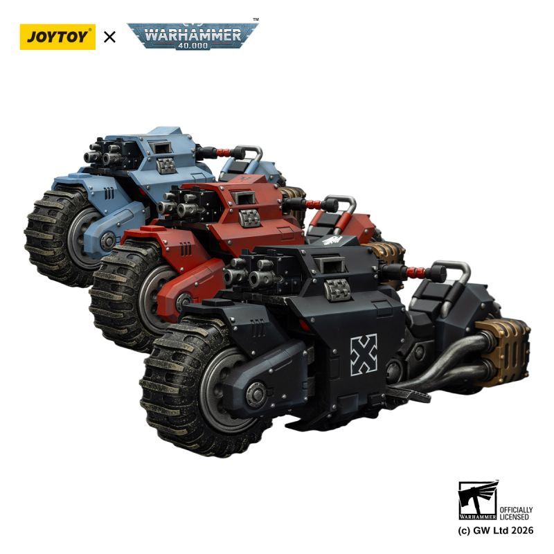 [Pre-sale] JOYTOY Warhammer 40K Blood Angels Raider-pattern Combat Bike with twin-linked bolt rifles