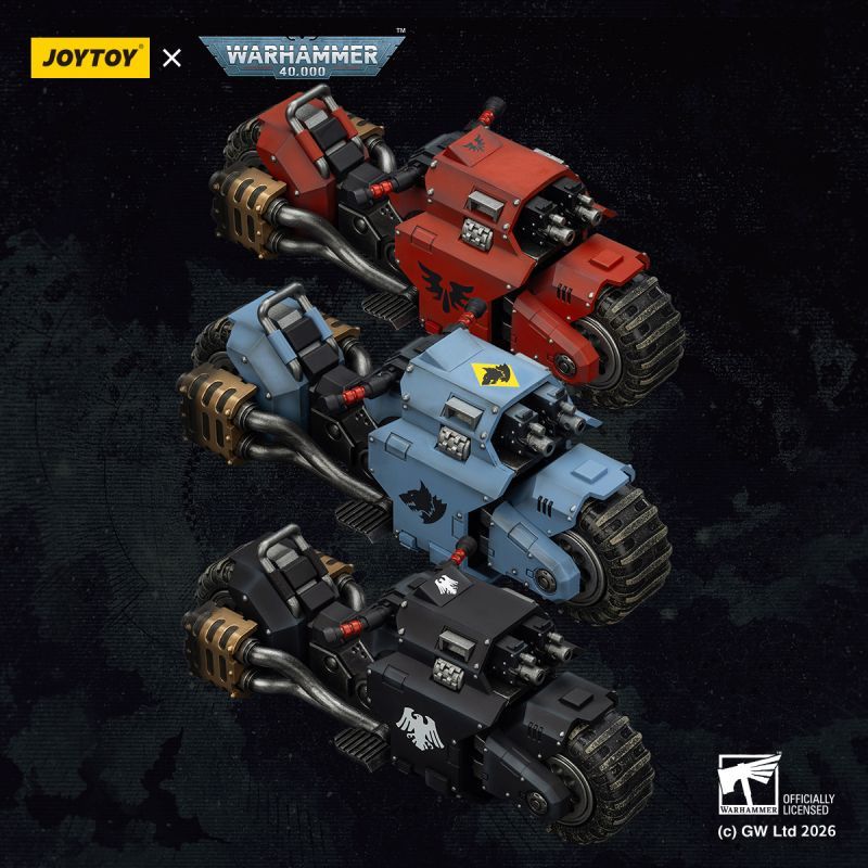 [Pre-sale] JOYTOY Warhammer 40K Blood Angels Raider-pattern Combat Bike with twin-linked bolt rifles