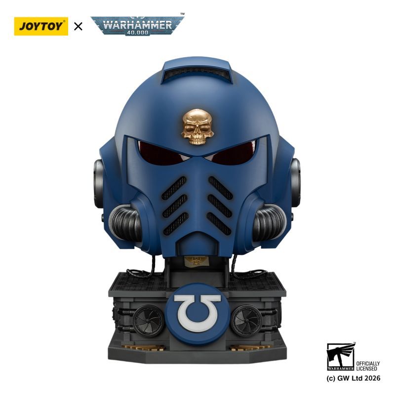 [Pre-sale] JOYTOY Warhammer 40K Ultramarines Captain MkX Helmet & Display Stand