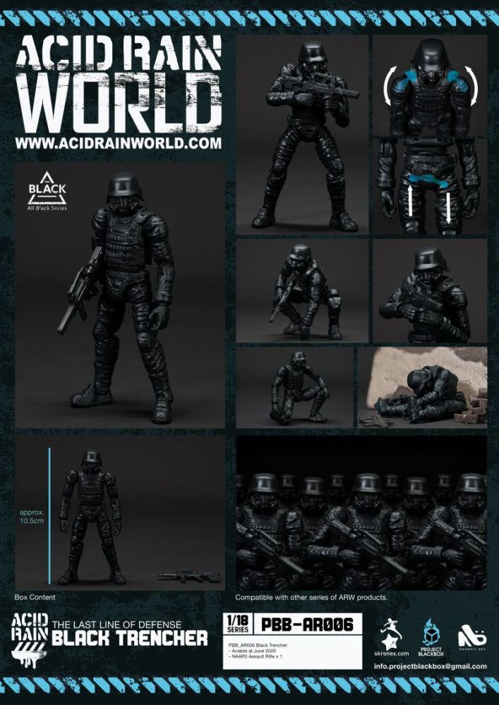 [Pre-sale] Acid Rain PBB-AR006 Black Trencher
