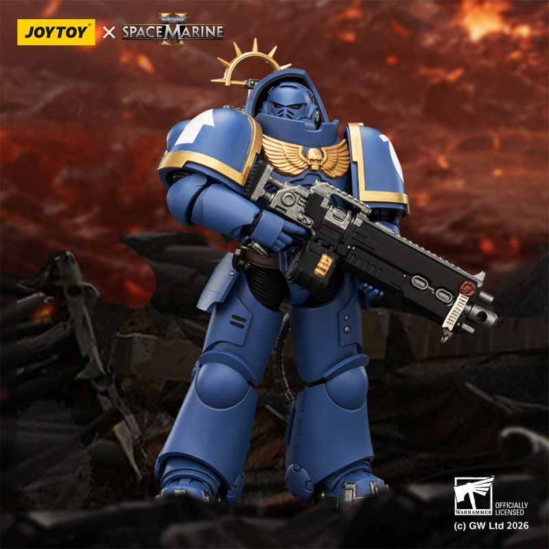 [Pre-sale] JOYTOY Warhammer 40K Game Edition Ultramarines Heavy Intercessor with Heavy Bolt Rifle and Bolt Pistol