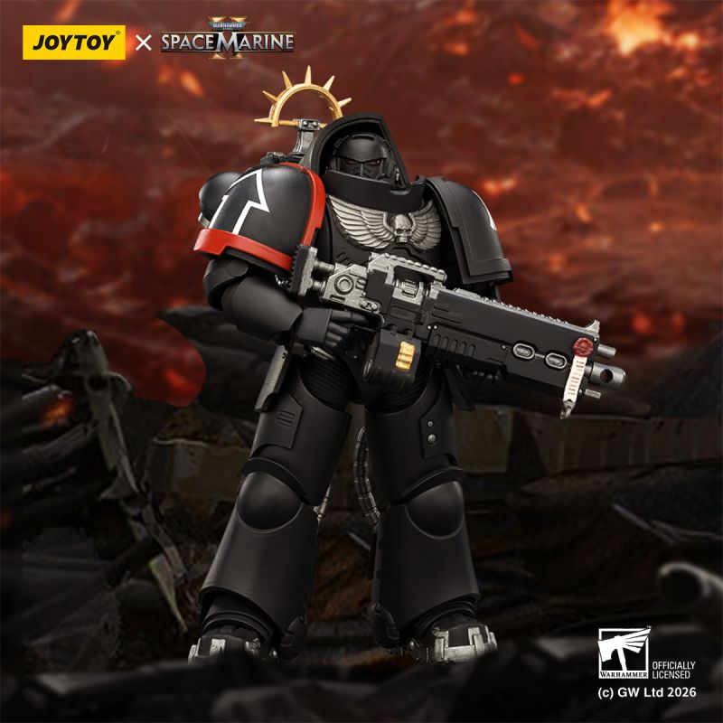 [In stock] JOYTOY Warhammer 40K Game Edition Raven Guard Heavy Intercessor with Heavy Bolt Rifle and Bolt Pistol