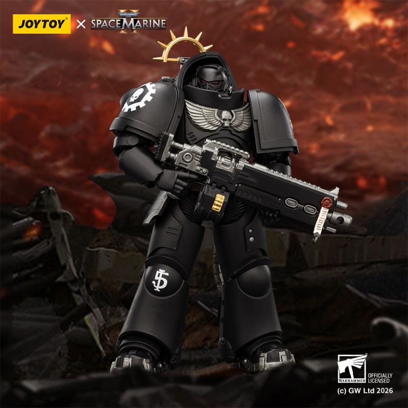 [In stock] JOYTOY Warhammer 40K Game Edition  Iron Hands Heavy Intercessor with Heavy Bolt Rifle and Bolt Pistol